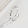 Wholesale Women's Rotatable Decompression Anxiety Ring S925 Sterling Silver Geometric Electroplated