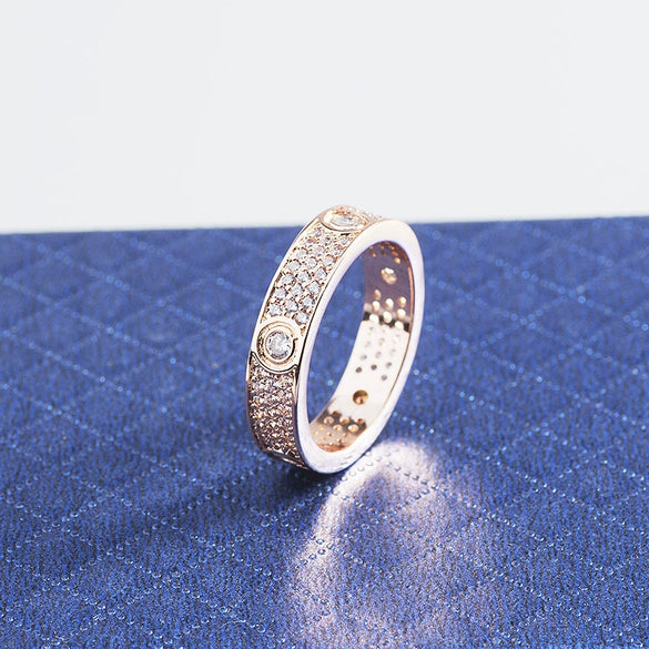 Wholesale Women's Round Bracelet With Diamond Like Zircon Made Of Environmental Protection Copper