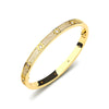 Wholesale Women's Round Diamond Full Inlaid Zircon Bracelet Light Luxury Temperament Environmentally Friendly Copper Electroplated
