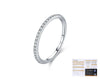 Wholesale Women's S925 Pure Silver Geometric Style Ring With Mosan Diamond And Rhinestones