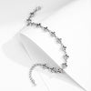 Wholesale Women's S925 Silver Distressed Hollow Cross Electroplated Bracelet