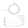 Wholesale Women's S925 Silver Distressed Hollow Cross Electroplated Bracelet