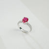 Wholesale Women's S925 Silver Fashion Geometric Eggshaped Ring Set With Precious Stones