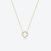 Wholesale Women's S925 Silver Four Leaf Clover Pendant Clavicle Chain With Diamond And Platinum Or 18K Gold Electroplating