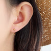 Wholesale Women's S925 Silver Geometric Cshaped Earrings With Electroplating Treatment