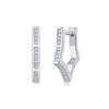 Wholesale Women's S925 Silver Geometric Fashion Ol Moissanite Earrings Set With Diamonds