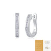 Wholesale Women's S925 Silver Geometric Fashion Ol Moissanite Earrings Set With Diamonds