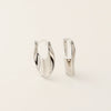 Wholesale Women's S925 Silver Geometric Style Electroplated Irregular Earrings