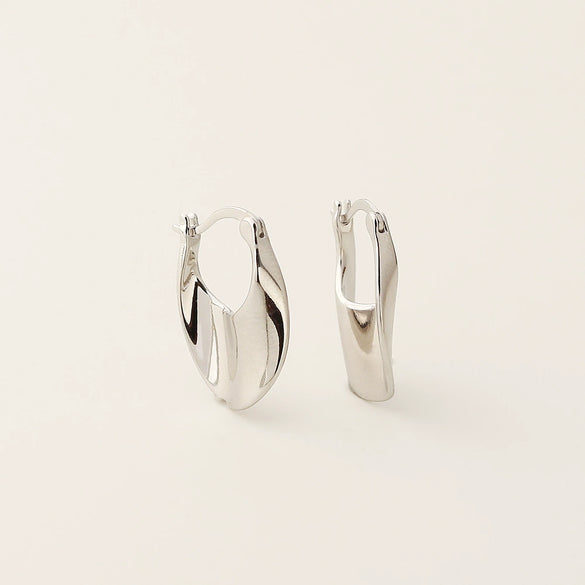 Wholesale Women's S925 Silver Geometric Style Electroplated Irregular Earrings