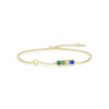 Wholesale Women's S925 Silver Heart Crystal Geometric Bracelet