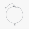 Wholesale Women's S925 Silver Heart Shape Fine Bean Chain Bracelet With Electroplating Design And Highend Style