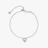 Wholesale Women's S925 Silver Heart Shape Fine Bean Chain Bracelet With Electroplating Design And Highend Style