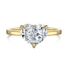 Wholesale Women's S925 Silver Heartshaped Ring With Geometric Style And Electroplating Treatment And 8A Ice Flower Cut High Carbon Diamond