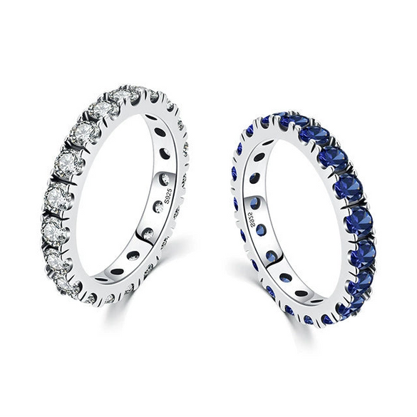 Wholesale Women's S925 Silver Highend Niche Geometric Microinlay Zircon Ring