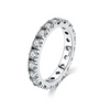 Wholesale Women's S925 Silver Highend Niche Geometric Microinlay Zircon Ring