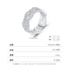 Wholesale Women's S925 Silver Hollow Lace Pattern Diamondencrusted Ring