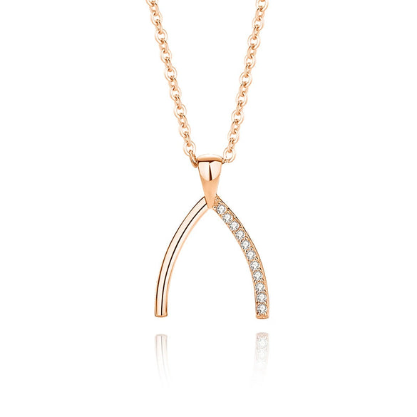 Wholesale Women's S925 Silver Ing Bone Clavicle Chain Necklace With Geometric Style And Diamond Design