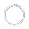 Wholesale Women's S925 Silver Moissanite Inlaid Geometric Ushaped Ring