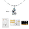 Wholesale Women's S925 Silver Moissanite Pendant Clavicle Chain With Detachable Geometric Pattern And Diamond Set Design