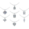 Wholesale Women's S925 Silver Moissanite Pendant Clavicle Chain With Detachable Geometric Pattern And Diamond Set Design