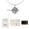Wholesale Women's S925 Silver Moissanite Pendant Clavicle Chain With Detachable Geometric Pattern And Diamond Set Design