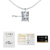 Wholesale Women's S925 Silver Moissanite Pendant Clavicle Chain With Detachable Geometric Pattern And Diamond Set Design