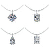 Wholesale Women's S925 Silver Moissanite Pendant Clavicle Chain With Detachable Geometric Pattern And Diamond Set Design