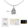 Wholesale Women's S925 Silver Moissanite Pendant Clavicle Chain With Detachable Geometric Pattern And Diamond Set Design