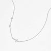 Wholesale Women's S925 Silver Necklace With 18K Gold Cross Simple Elegant Design Geometric Styling Platinum And 18K Gold Electroplated