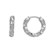 Wholesale Women's S925 Silver Needle And Copper Geometric Ushaped Twisted Texture Electroplated Retro Highend Hoop Earrings