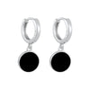 Wholesale Women's S925 Silver Needle And Copper Round Geometric Enamel Epoxy Dripping Oil Retro Palace Style Earrings
