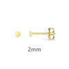 Wholesale Women's S925 Silver Needle Copper Geometric Style Electroplated Round Earrings