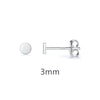 Wholesale Women's S925 Silver Needle Copper Geometric Style Electroplated Round Earrings