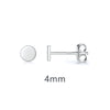 Wholesale Women's S925 Silver Needle Copper Geometric Style Electroplated Round Earrings