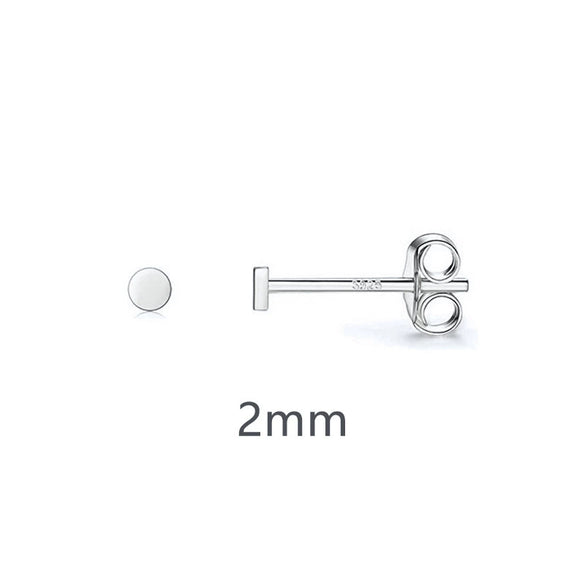Wholesale Women's S925 Silver Needle Copper Geometric Style Electroplated Round Earrings