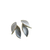 Wholesale Women's S925 Silver Needle Leaf Earrings With Simple Design And Electroplating Made Of Alloy
