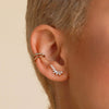 Wholesale Women's S925 Silver Needle Wingshaped Earrings With Colorful Zircon And Bow Design