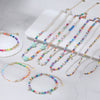 Wholesale Women's S925 Silver Pearl Chain Necklace With Geometric Beads And Electroplating Treatment
