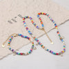 Wholesale Women's S925 Silver Pearl Chain Necklace With Geometric Beads And Electroplating Treatment