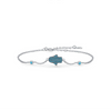 Wholesale Women's S925 Silver Retro Abstract Ghost Cartoon Characters Set With Precious Stones Bracelet