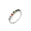 Wholesale Women's S925 Silver Ring With Geometric Design And Electroplated Platinum Or 18K Gold Finish Light Luxury Niche Fashion