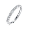 Wholesale Women's S925 Silver Ring With Geometric Pattern And Electroplating Process