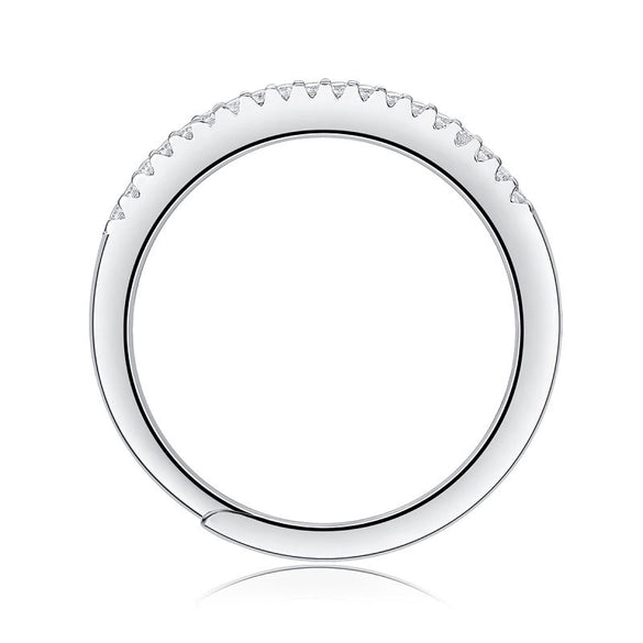 Wholesale Women's S925 Silver Ring With Geometric Pattern And Electroplating Process