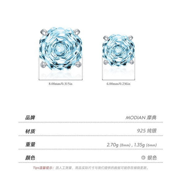 Wholesale Women's S925 Silver Simple Exquisite Allmatch Earrings Set With Diamonds And Flower Pattern