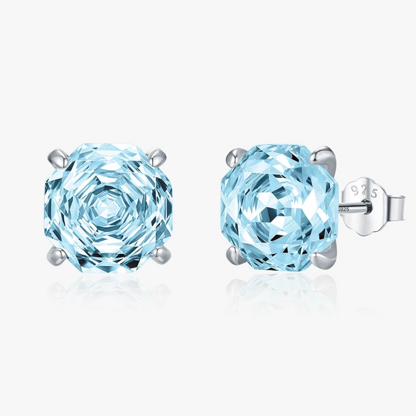 Wholesale Women's S925 Silver Simple Exquisite Allmatch Earrings Set With Diamonds And Flower Pattern