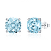 Wholesale Women's S925 Silver Simple Exquisite Allmatch Earrings Set With Diamonds And Flower Pattern
