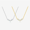 Wholesale Women's S925 Silver Simple Retro Niche Clavicle Necklace With Geometric Design And Electroplating