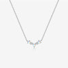 Wholesale Women's S925 Silver Simple Retro Niche Clavicle Necklace With Geometric Design And Electroplating