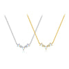 Wholesale Women's S925 Silver Simple Retro Niche Clavicle Necklace With Geometric Design And Electroplating