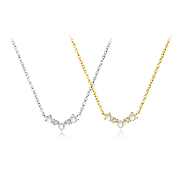 Wholesale Women's S925 Silver Simple Retro Niche Clavicle Necklace With Geometric Design And Electroplating